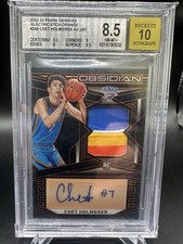 2022-23 Panini Obsidian Eletric Etch Orange Chet Holmgren 28/35 BGS 8.5 Auto10