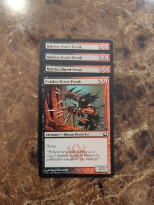 (4) Rakdos Shred-Freak *PLAYSET* Return to Ravnica Regular NM MTG