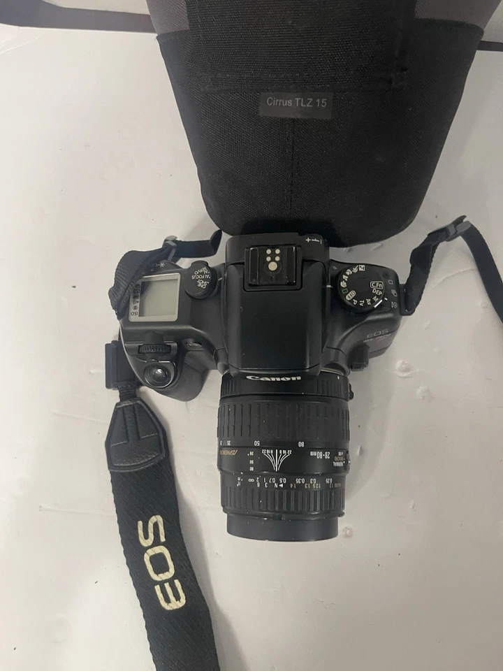 Canon EOS ELAN 7E 35mm Film SLR Camera w/ 28-80mm 3.5-5.6 II Lens Works - Image 3 of 4