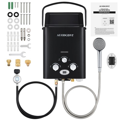#ad Portable Tankless Water Heater Propane 6L 1.58GPM Outdoor Instant Hot Water $99.99