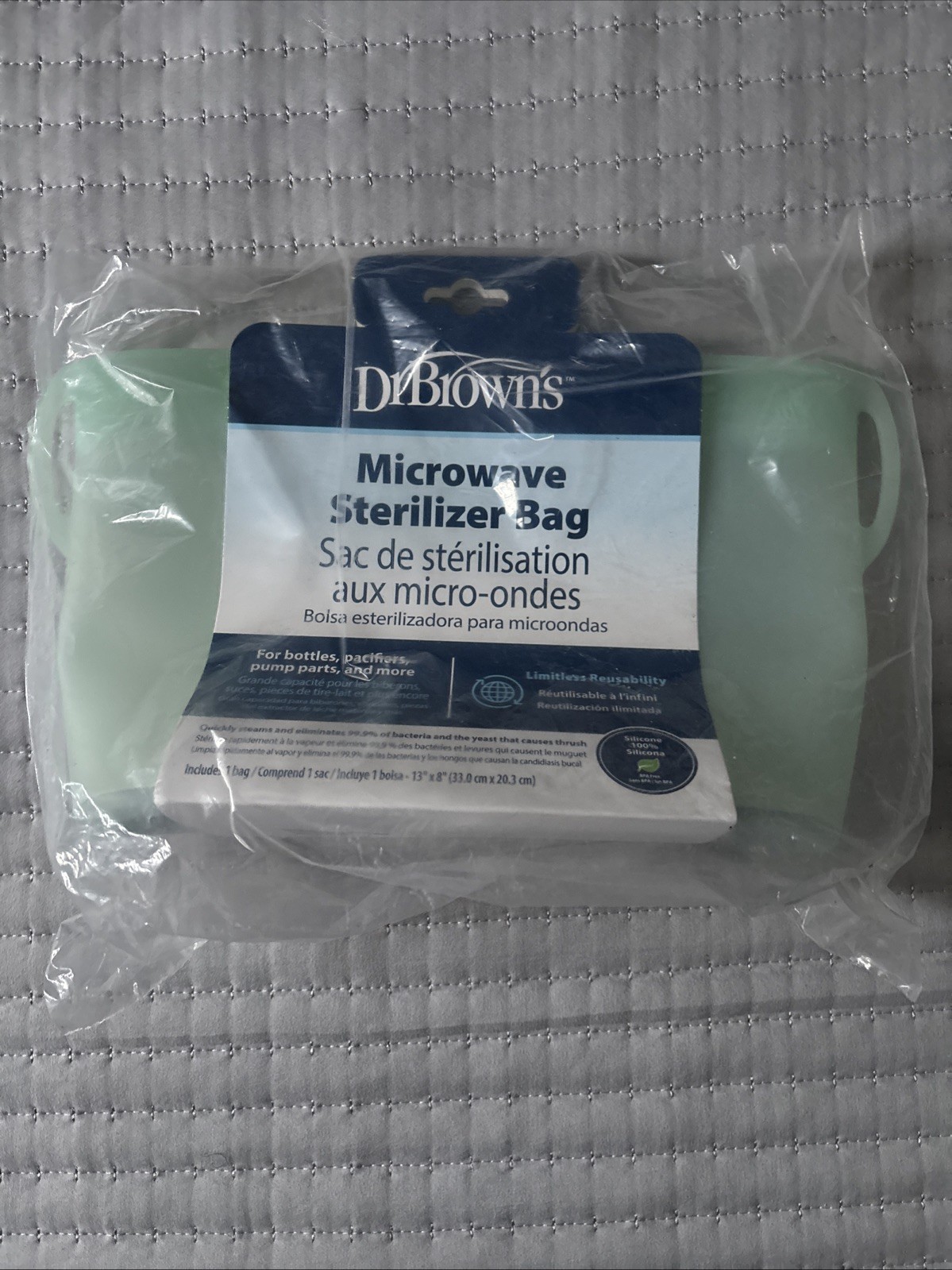 🍼Dr Brown's 100% Silicone Reusable Microwave Steam Steril