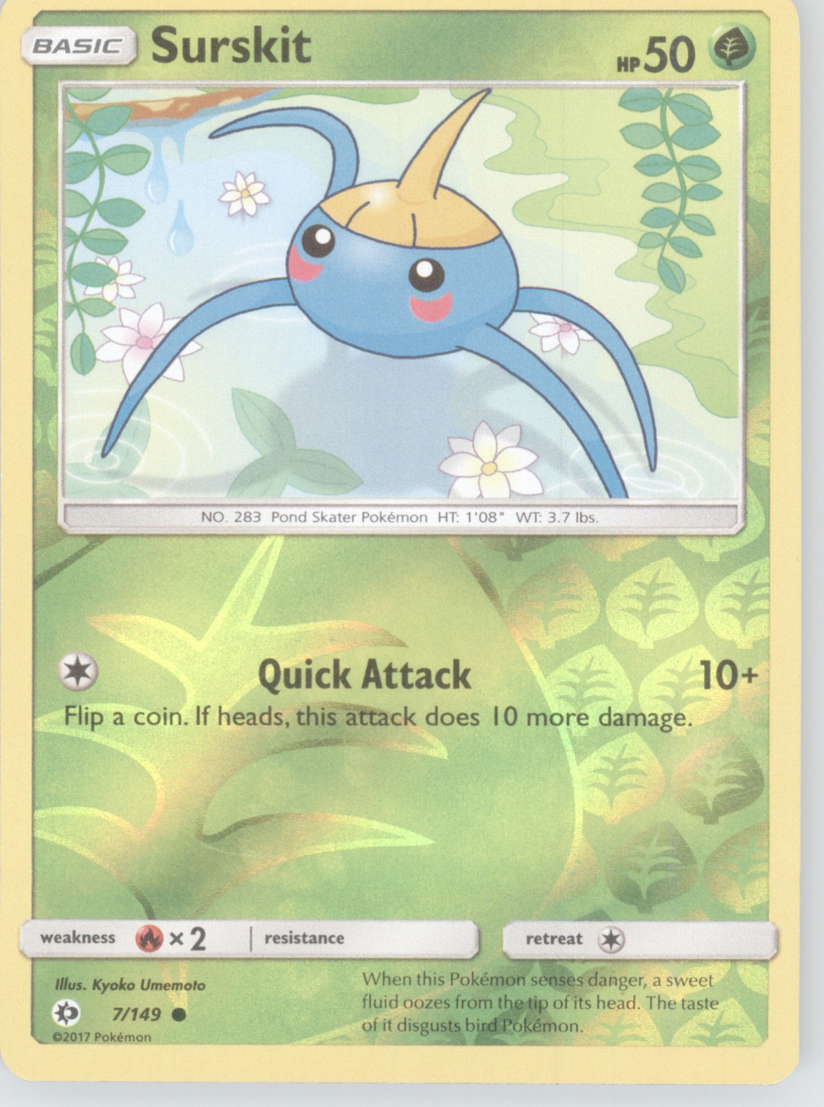 SM Base Set #7/149 Surskit