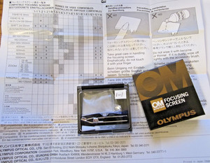 Olympus OM-System 1-1 Focusing screen Micromat Standard Type for OM-1/OM-2