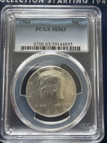1964 Kennedy Half Dollar PCGS MS63