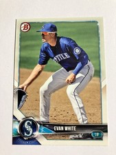 Evan White 2018 Bowman Prospect #BP98 Seattle Mariners
