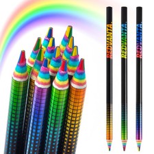 Stocking Stuffers, Rainbow Colored Pencils for Kids, Art Supplies for Colorin...