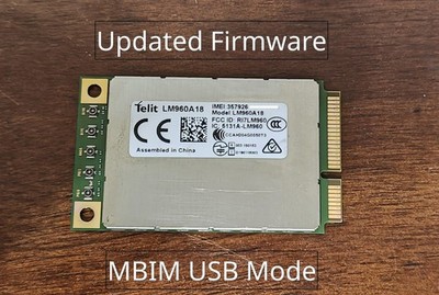 Telit LM960A18 CAT18 4G LTE-A Cellular Modem mPCIe MBIM Module Data Card