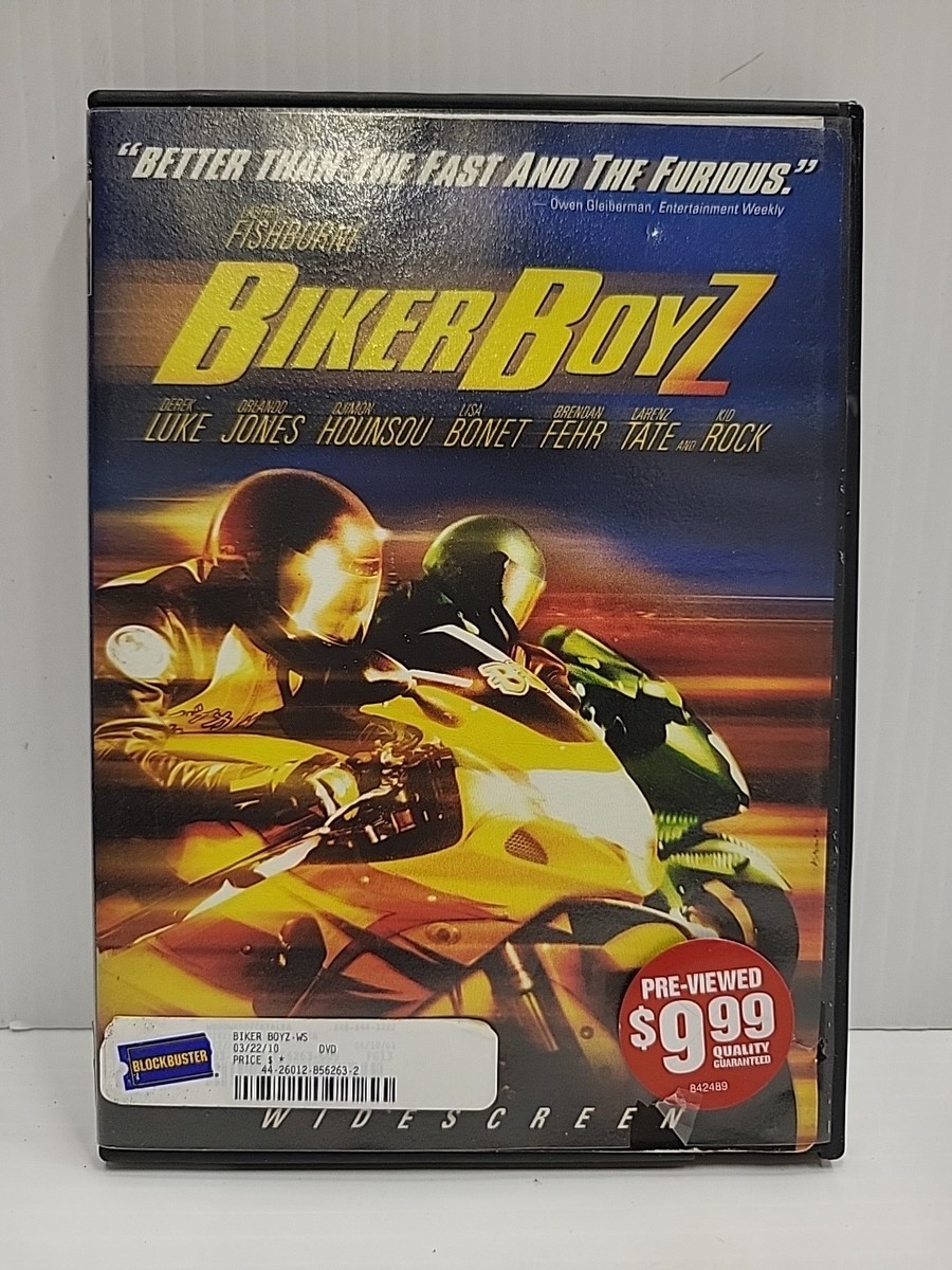 Biker Boyz (DVD, 2003, Widescreen) Derek Luke Orlando Jones Lisa