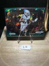 2023 PANINI PRIZM FOOTBALL FIREWORKS #F-21 DAVANTE ADAMS RAIDERS CRACK GREEN ICE