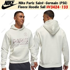 Nike Paris Saint-Germain PSG Fleece Hoodie Sail HV3424-133 US Size