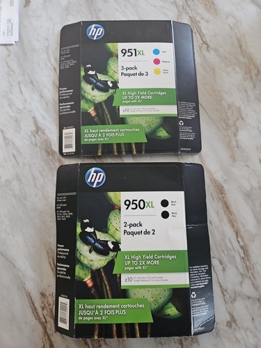 Original HP 950XL 2er Pack & 951XL 3er Pack Tintenpatronen Schwarz Cyan Magenta Gelb