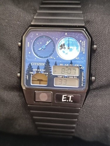 Citizen Record Label JG2137-62L Cal.8989 E. T. Boîte Quartz Montre Hommes Auth - Photo 1 sur 2