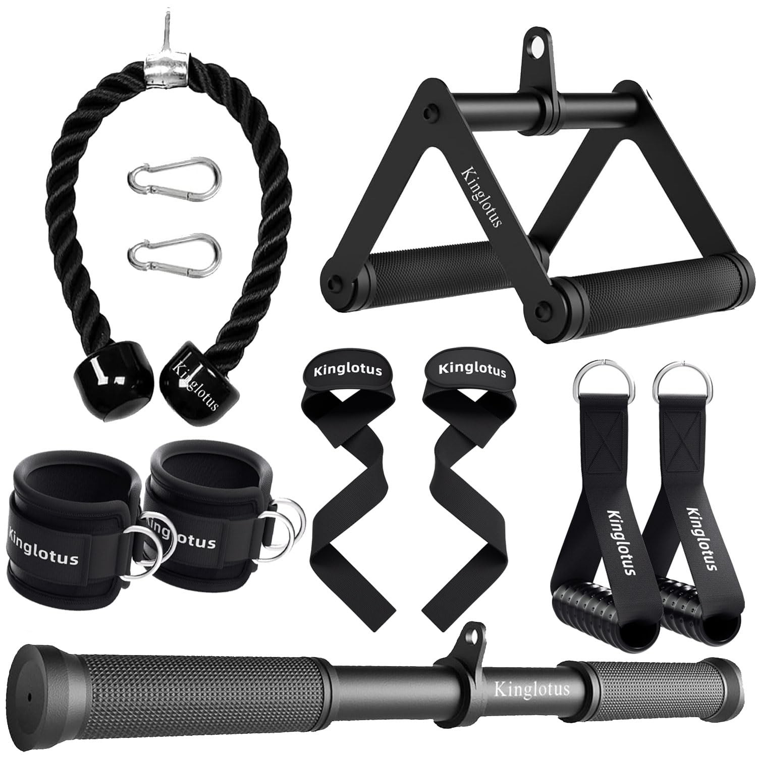 Cable Machine Attachments for Home Gym,Triceps Pull Down Accessories,LAT Pull...