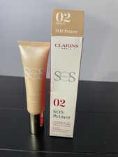 Clarins SOS Primer 02 Peach Color Correcting Hydrating Face Primer 1 oz / 30 mL