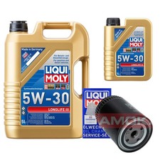 Filtre À Huile KAMOKA Liqui Moly Longlife 3 5W-30 6L Pour Audi A4 Cabriolet