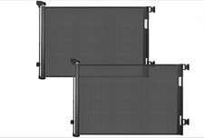 2-Pack Retractable Baby Gate for Stairs - 33" Height, Expands to 55" Width  