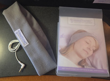 SleepPhones Medium Soft Gray Fleece Headphones for Sleeping and Relaxation