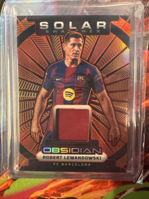 2025-26 Obsidian Soccer Robert Lewandowski Solar Swatches Patch /149