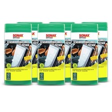 6x SONAX SCHEIBENREINIGUNGSTÜCHER BOX SCHEIBEN REINIGUNGSTÜCHER JE 25 STÜCK
