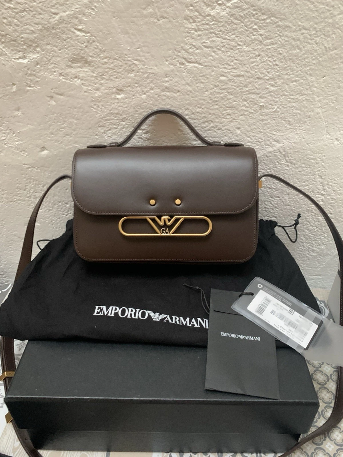 Giorgio Armani — giorgio armani Small Leather Bag, €850 BN
