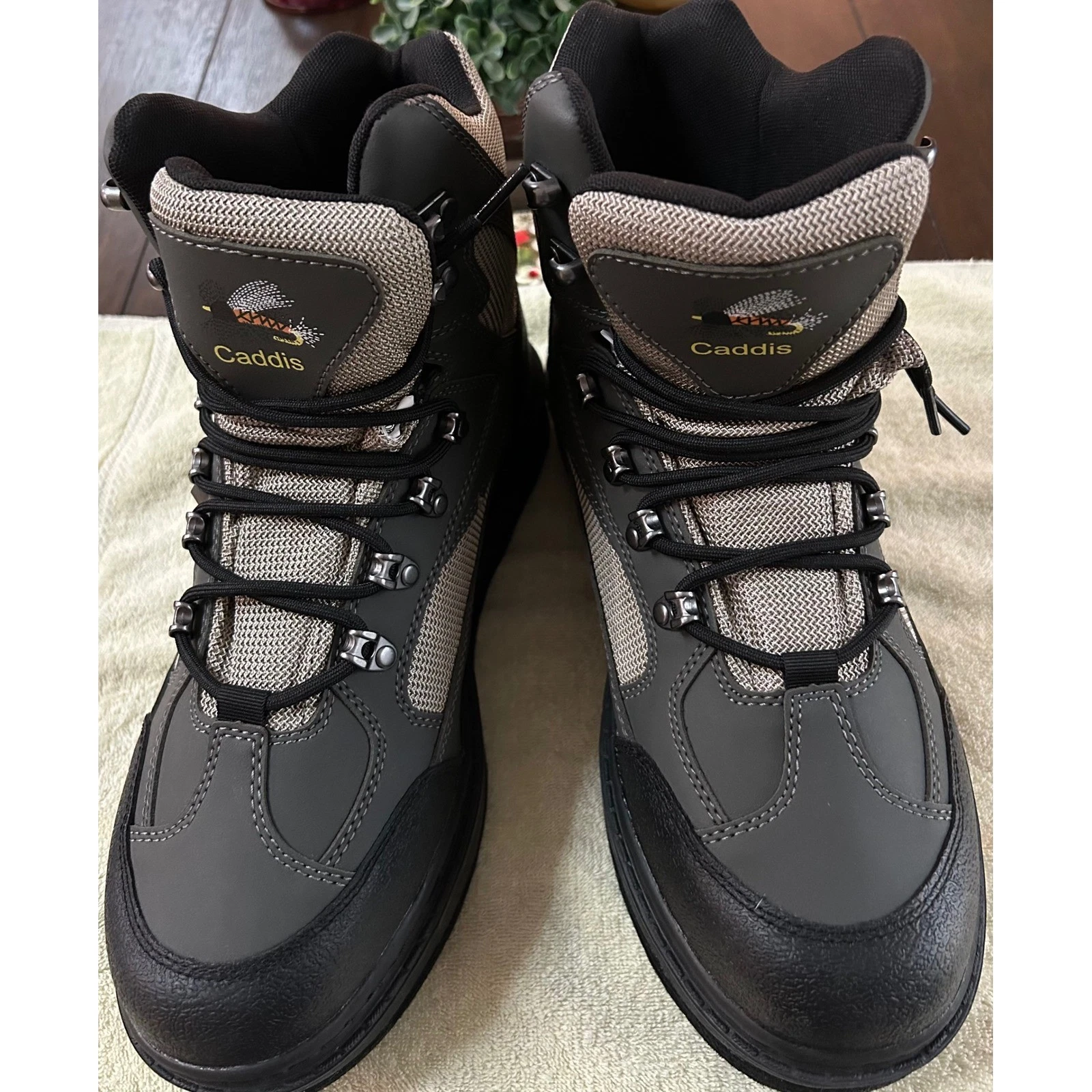 Caddis Light Weight Wading Shoes Mens 11 Grey Black Felt Sole CA6901S