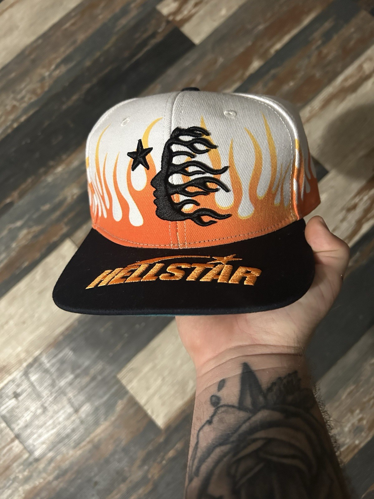HELLSTAR “Orange Flames” SnapBack - image 1