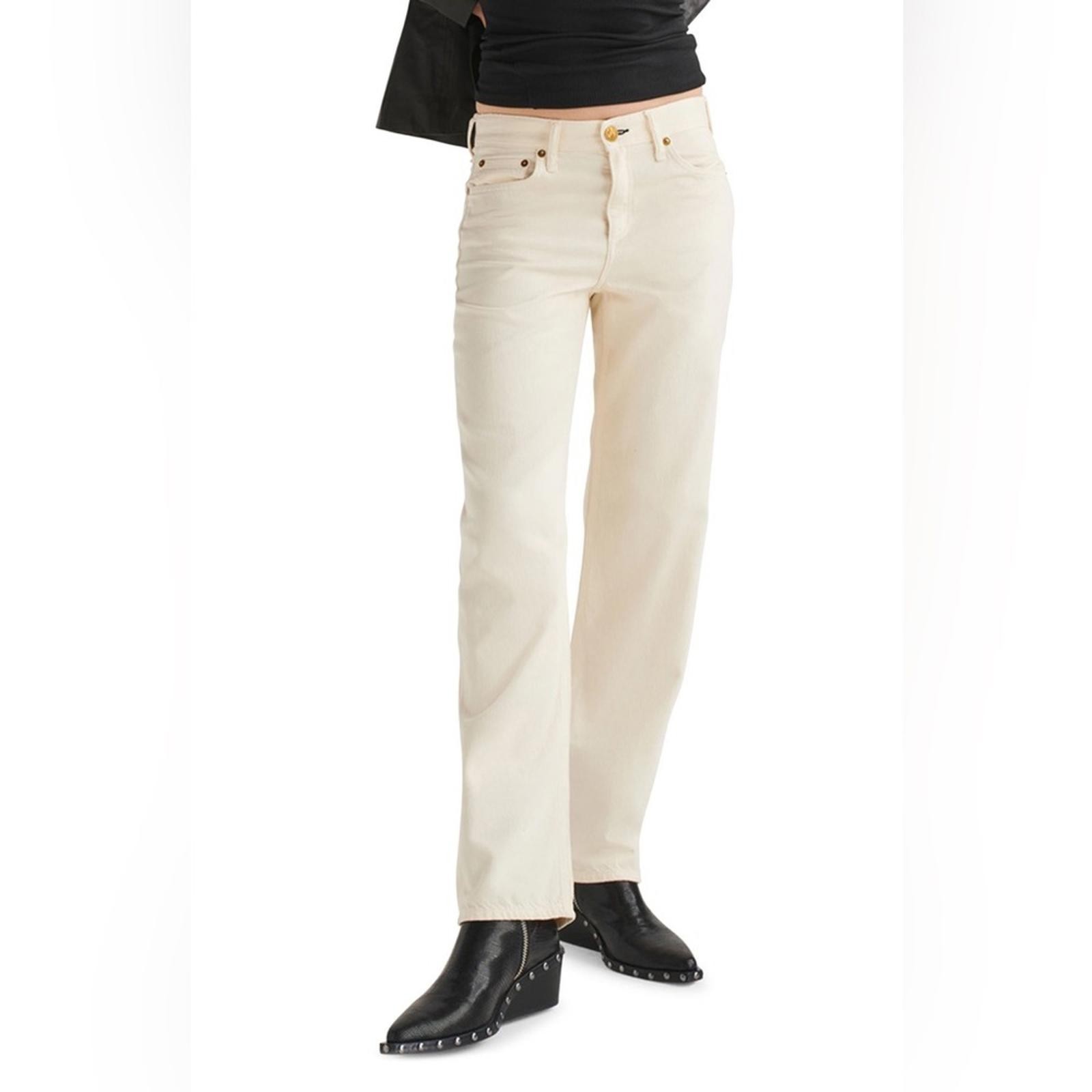 Rag & Bone Low-rise Baggy Boyfriend Beige Denim Size 28