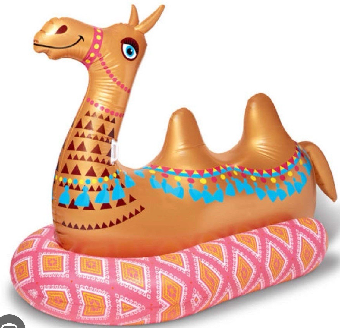 MEGA CAMELLO PISCINA PLAYA FLOTADOR BALSA INFLABLE SALÓN DE AGUA AIRE INFLABLE 8,5 PIES ENORME