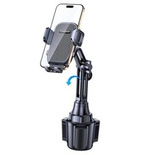 Cup Holder Phone Holder for Car  Upgraded Solidest  360 Adjustable Car Cup