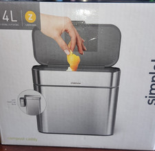 simplehuman 4L Stainless Steel Compost Caddy ...