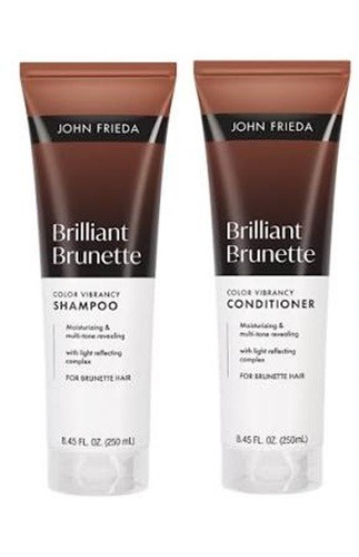 John Frieda Brilliant Brunette Colour Vibrancy Shampoo & Conditioner 250ml EACH