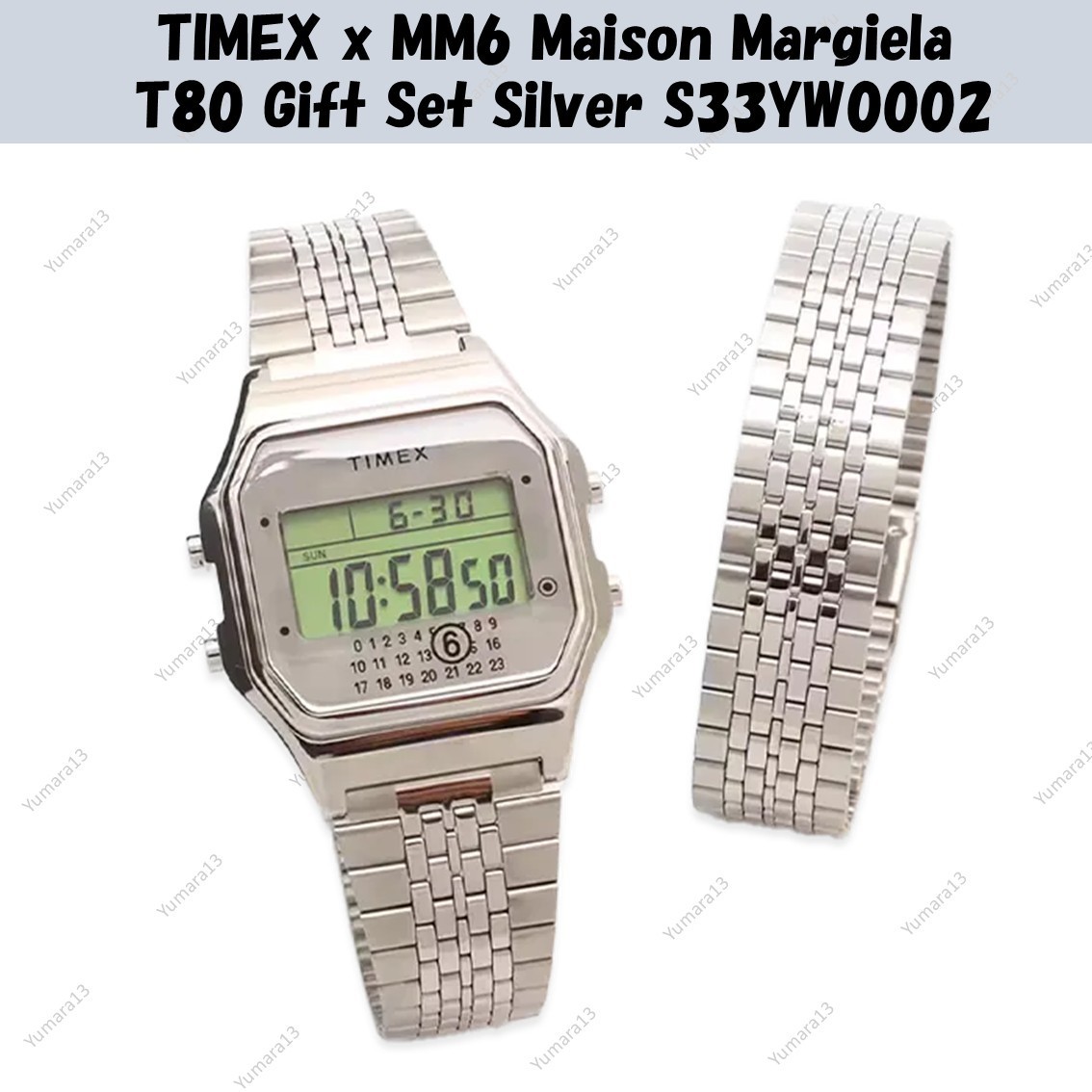 TIMEX x MM6 Maison Margiela T80 Gift Set Silver S33YW0002 | eBay UK