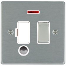 Hamilton 74SPNCSS-W Connection Unit+Neon and Cable Outlet