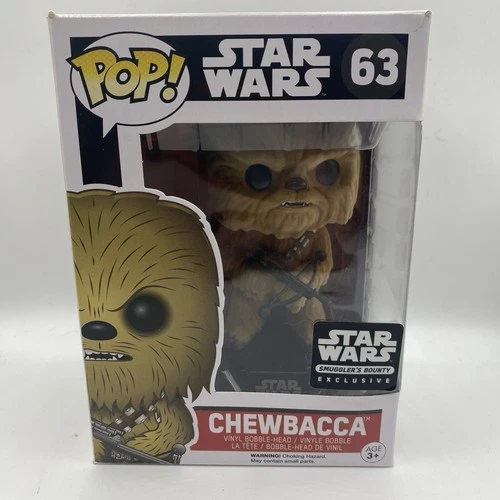 Funko Pop Star Wars  Chewbacca #63 (Flocked) Smuggler's Bounty Exclusive