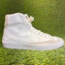 Nike Blazer Mid '77 SE Dance Boys Size 7Y White Athletic Leather Shoes Sneakers