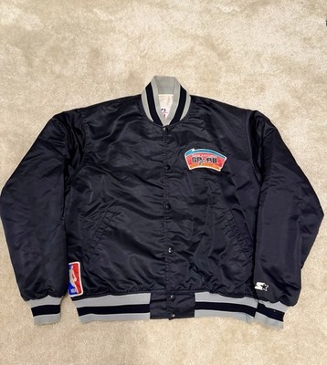 Vintage Starter San Antonio Spurs Satin Jacket XL NBA Authentics Bomber