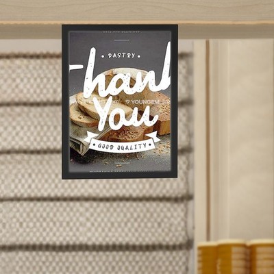 LED Light Box Poster Frame for Art Display & Advertising - 12W
