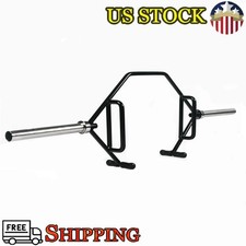 2-In Olympic Hex Weight Lifting Trap Bar 1000lbs Capacity Open Strength Training