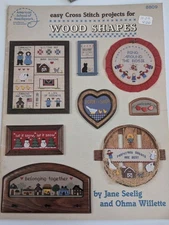 Easy Cross Stitch Project for 'Wood Shapes' 1987-inc Wood Pieces for The Sampler