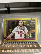 2025-26 TOPPS CHROME LONZO BALL GOLD REFRACTOR #D 240/275