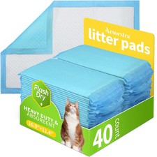 40 Count Cat Litter Pads for Tidy Cats Breeze System - Thick Absorbent Design