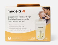 100- MEDELA BREAST MILK STORAGE BAGS BRAND NEW IN SEALED BOX 6oz/180ml 68062
