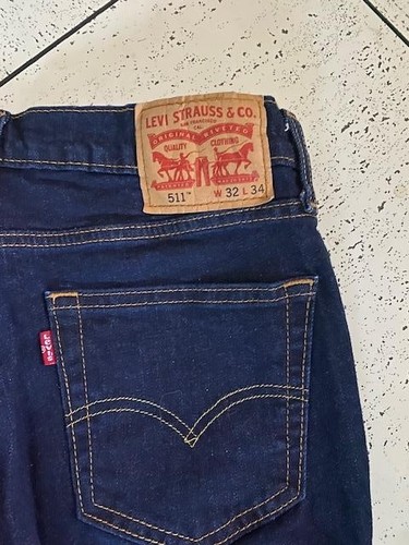 Men's NEW Levi 511 slim jeans in black and blue - 2 pairs - size 32X34 - Bild 9 von 9