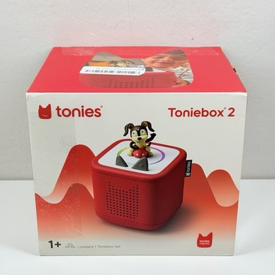 Tonies Toniebox 2 Red Audio Player Starter Set Kids 1+ Playtime Puppy Open Box
