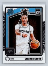 2024-25 Donruss Optic Stephon Castle #254 San Antonio Spurs