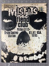 Misfits , 1980s envelope , fiend club danzig samhain vinyl L.P. Cassette flyer
