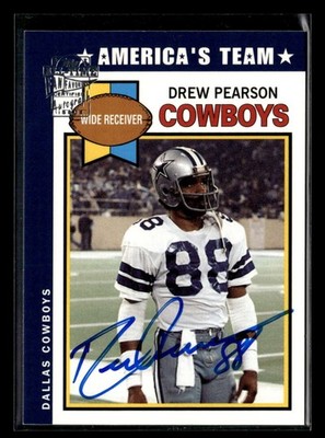 2004 Topps Fan Favorites Drew Pearson #DPE Autograph Auto Cowboys RP1551