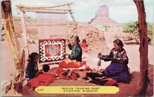 POSTCARD-INSIAN TRADING POST-SIKESTON, MISSOURI