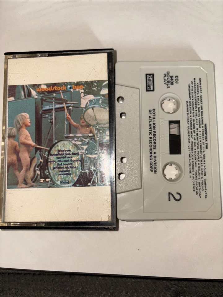 Vintage Rare 1971 Cassette: Woodstock Two. Excellent Condition - Image 4 of 4