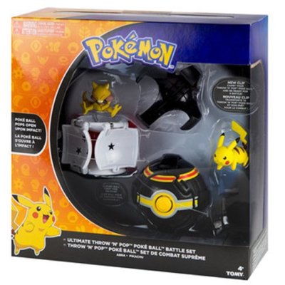 Pokemon Ultimate Throw N Pop Battle Set  Abra Vs Pikachu
